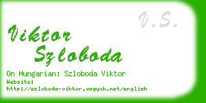 viktor szloboda business card